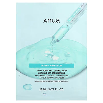 ANUA – PDRN Hyaluronic Acid Capsule 100 Serum Mask 23 ml – Regenerační plátýnková maska s PDRN a kyselinou hyaluronovou