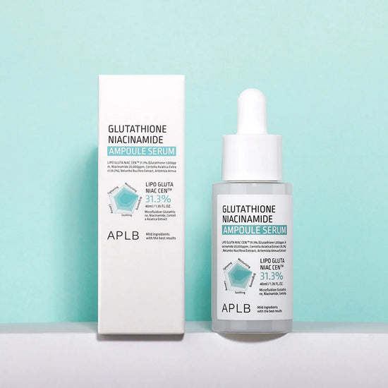 APLB – Glutathione Niacinamide Ampoule Serum 40 ml – Rozjasňující ampulové sérum pro sjednocení tónu pleti