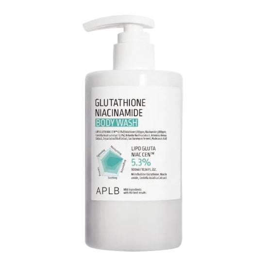 APLB – Glutathione Niacinamide Body Wash 300 ml – Rozjasňující a zklidňující sprchový gel