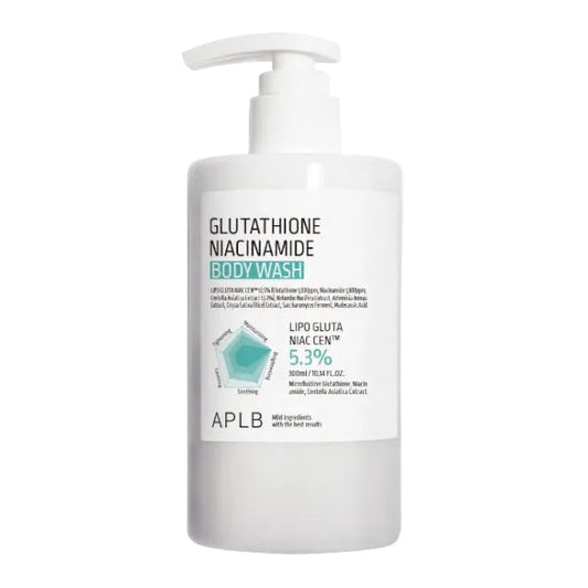 APLB – Glutathione Niacinamide Body Wash 300 ml – Rozjasňující a zklidňující sprchový gel