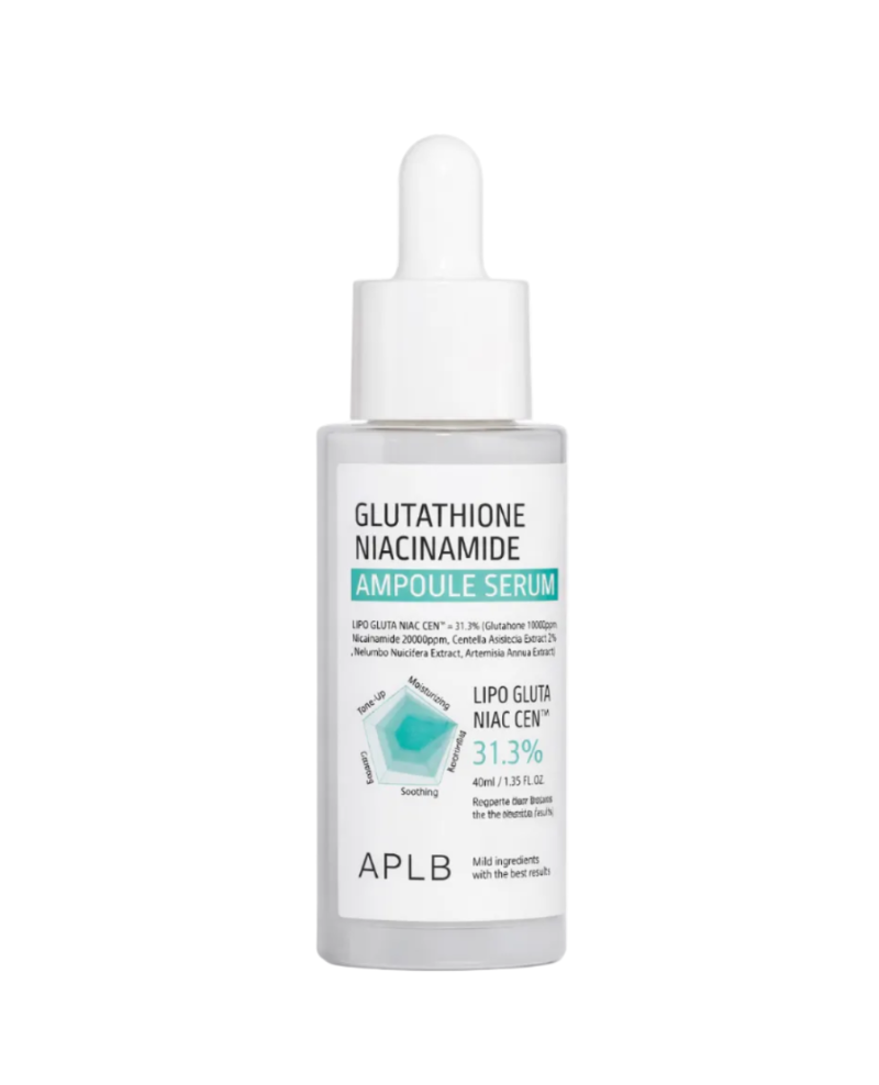 APLB – Glutathione Niacinamide Ampoule Serum 40 ml – Rozjasňující ampulové sérum pro sjednocení tónu pleti