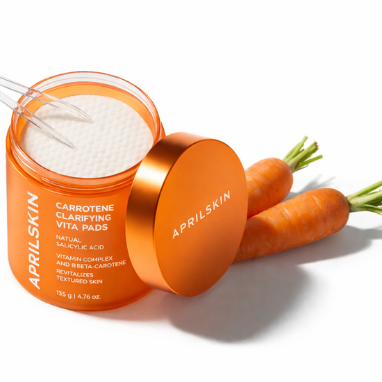 APRILSKIN – Carrotene Clarifying Vita Pads 60 pads – Exfoliační tonerové tamponky s karotenem
