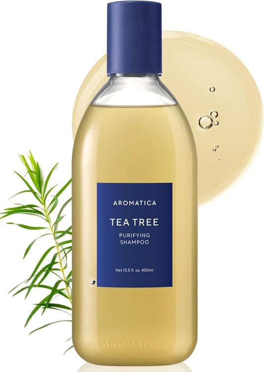 AROMATICA – Tea Tree Purifying Shampoo 400 ml – Čisticí šampon s tea tree pro mastnou pokožku hlavy