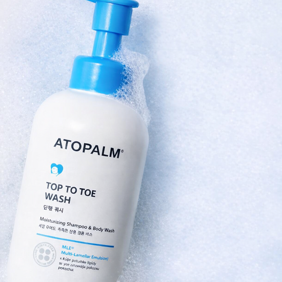 ATOPALM – Top To Toe Wash 300 ml – Jemný mycí gel na tělo i vlasy pro citlivou a suchou pokožku