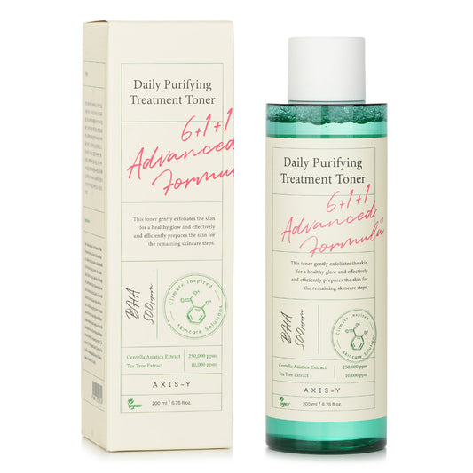 AXIS-Y – Daily Purifying Treatment Toner 200 ml – Čisticí tonikum s BHA a tea tree pro problematickou pleť