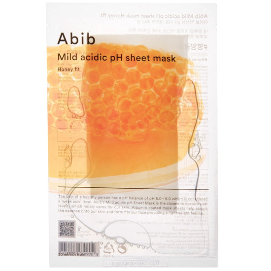 ABIB – Mild Acidic pH Sheet Mask Honey Fit 30 ml – Vyživující plátýnková maska s medem
