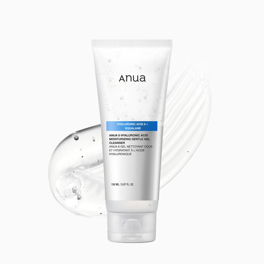 ANUA – 8 Hyaluronic Acid Moisturizing Gentle Gel Cleanser 150 ml – Hydratační čistící gel s 8 typy kyseliny hyaluronové