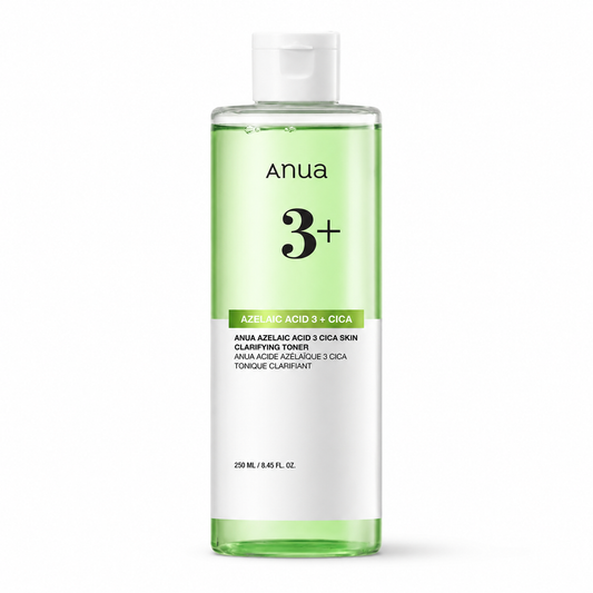 Anua – Azelaic Acid 3 Cica Skin Clarifying Toner 250 ml – Toner s kyselinou azelaovou pro zklidnění, sjednocení a problematickou pleť