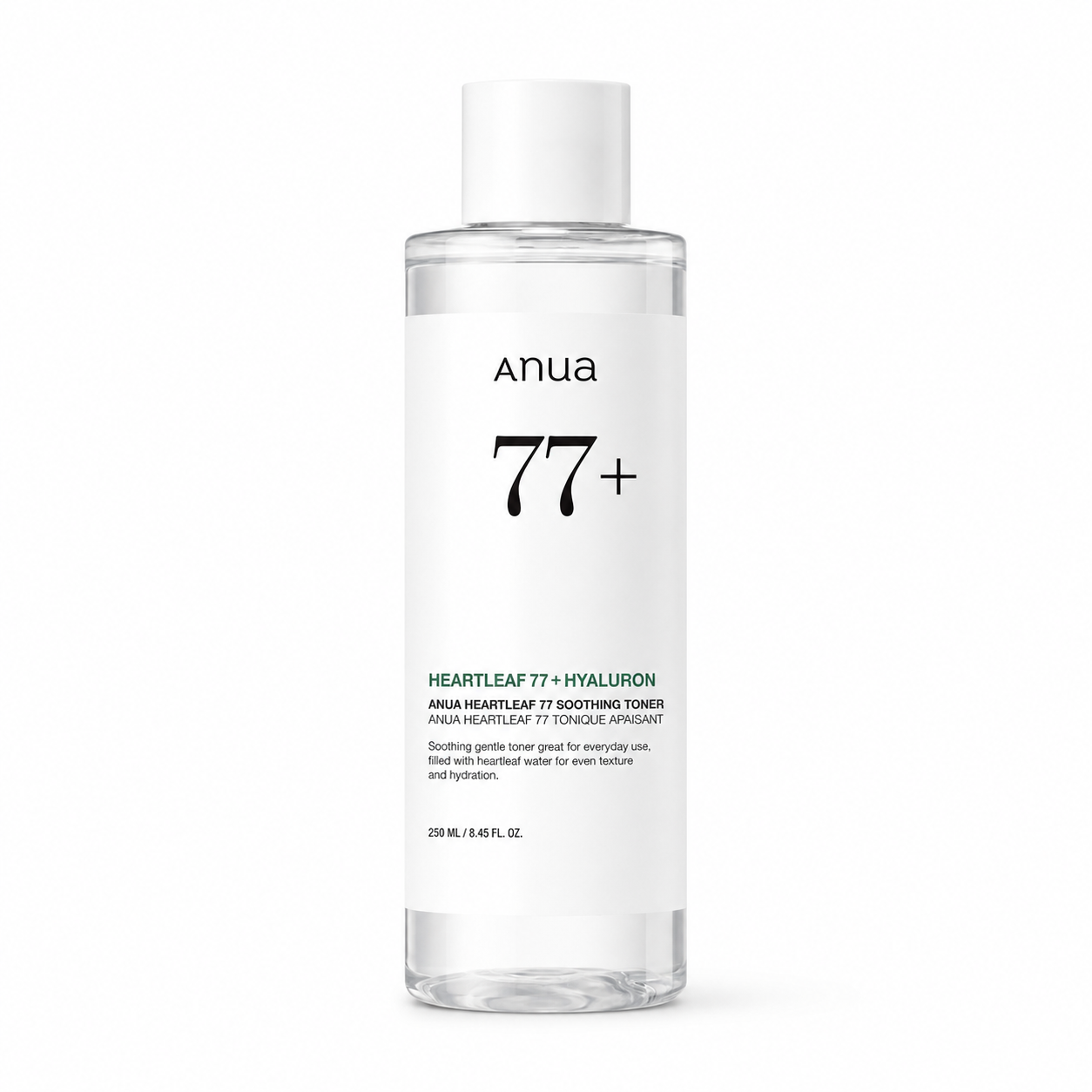 ANUA – Heartleaf 77 Soothing Toner 250 ml – Zklidňující toner s houttuynií pro hydrataci a citlivou pleť