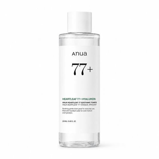 ANUA – Heartleaf 77 Soothing Toner 250 ml – Zklidňující toner s houttuynií pro hydrataci a citlivou pleť