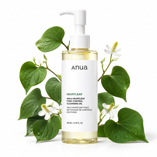 Anua – Heartleaf Pore Control Cleansing Oil 200 ml – Odličovací olej s houttuynií pro šetrné čištění pleti
