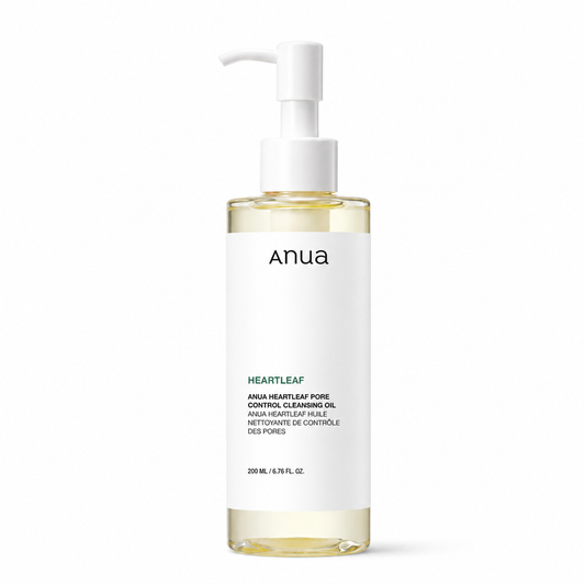 Anua – Heartleaf Pore Control Cleansing Oil 200 ml – Odličovací olej s houttuynií pro šetrné čištění pleti
