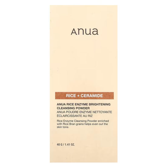 ANUA – Rice Enzyme Brightening Cleansing Powder 40 g – Rozjasňující čistící prášek s rýžovými enzymy