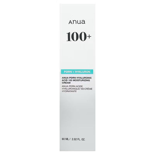 ANUA – PDRN Hyaluronic Acid 100 Moisturizing Cream 60 ml – Hydratační krém s PDRN a kyselinou hyaluronovou