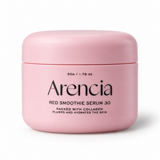 ARENCIA – Fresh Red Smoothie Serum 30 50 g – Noční sérum s niacinamidem, arbutinem a peptidy