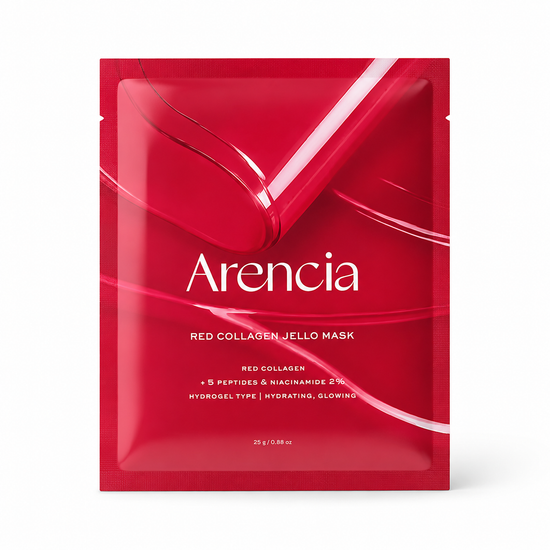 ARENCIA – Red Collagen Jello Mask 25 g – Hydrogelová maska s kolagenem, peptidy a niacinamidem