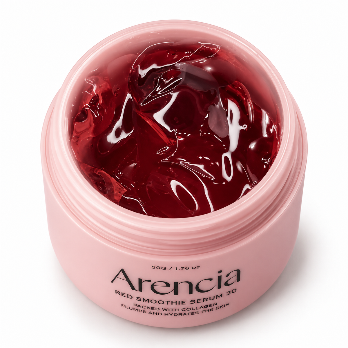 ARENCIA – Fresh Red Smoothie Serum 30 50 g – Noční sérum s niacinamidem, arbutinem a peptidy