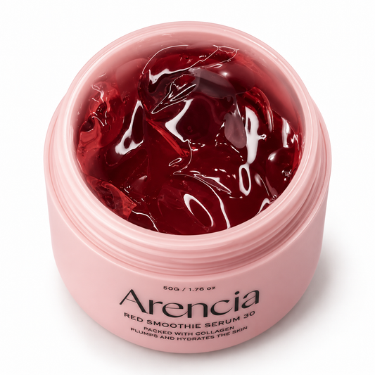 ARENCIA – Fresh Red Smoothie Serum 30 50 g – Noční sérum s niacinamidem, arbutinem a peptidy