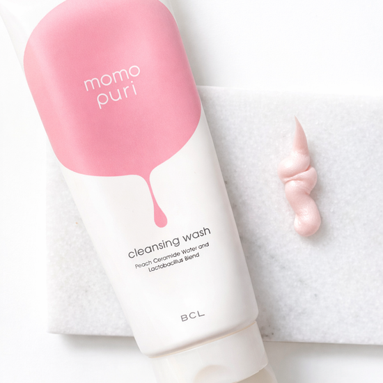BCL - Momopuri Moisturizing Cleansing Face Wash 150 g – Hydratační čisticí pěna na obličej s broskvovými ceramidy