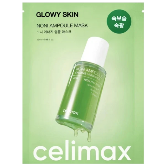 CELIMAX - The Real Noni Energy Ampoule Mask 29 ml – Plátýnková maska s extraktem z noni pro hydratovanou a rozjasněnou pleť