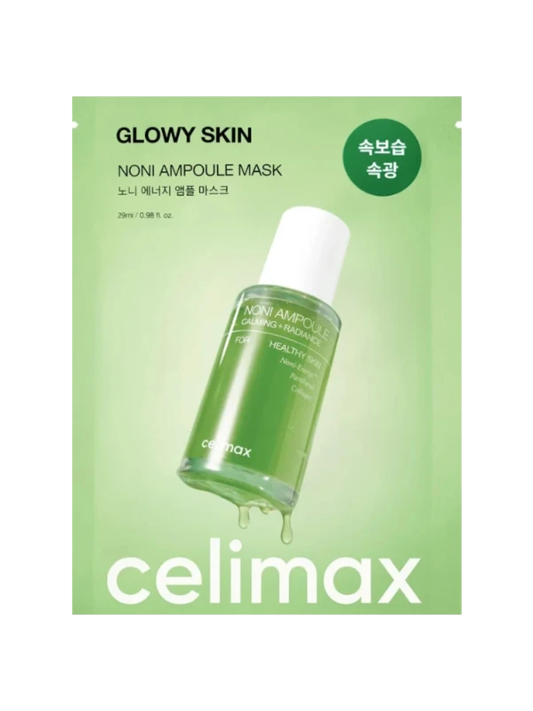 CELIMAX - The Real Noni Energy Ampoule Mask 29 ml – Plátýnková maska s extraktem z noni pro hydratovanou a rozjasněnou pleť