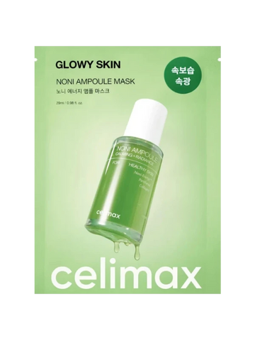 CELIMAX - The Real Noni Energy Ampoule Mask 29 ml – Plátýnková maska s extraktem z noni pro hydratovanou a rozjasněnou pleť