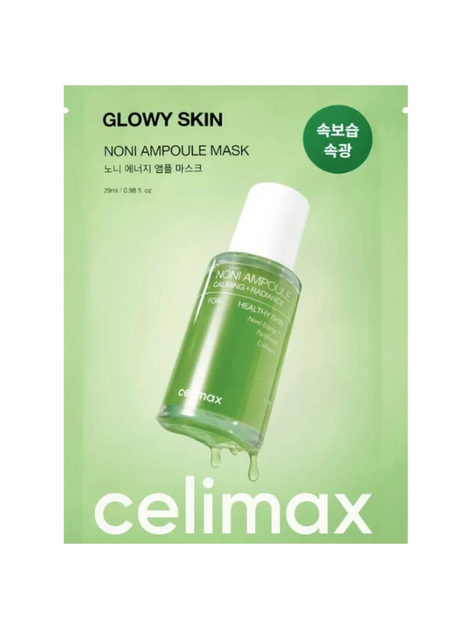CELIMAX - The Real Noni Energy Ampoule Mask 29 ml – Plátýnková maska s extraktem z noni pro hydratovanou a rozjasněnou pleť