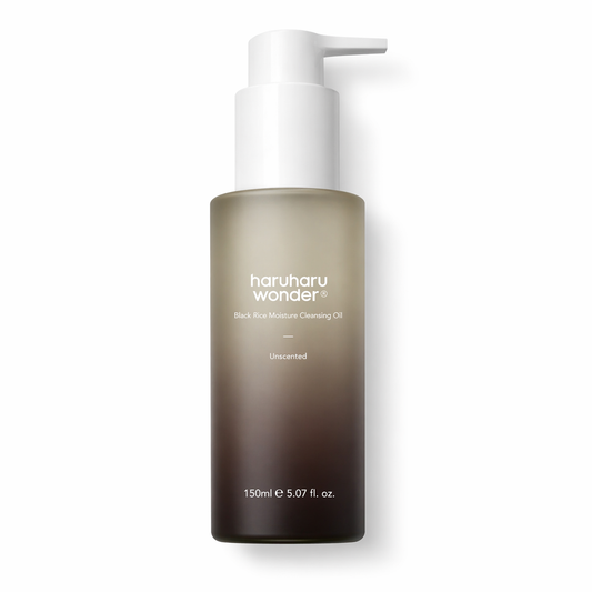 Haruharu Wonder – Black Rice Moisture Deep Cleansing Oil 150 ml – Čisticí olej na obličej pro šetrné odlíčení a odstranění SPF
