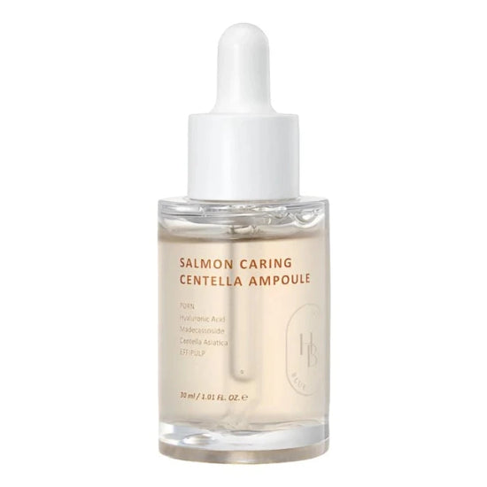 HEVEBLUE - Salmon Caring Centella Ampoule 30 ml – Regenerační a zklidňující sérum s centellou a PDRN