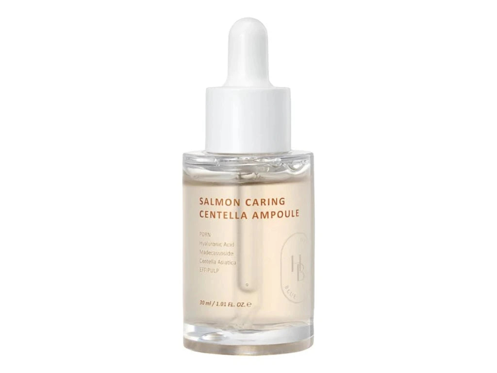 HEVEBLUE - Salmon Caring Centella Ampoule 30 ml – Regenerační a zklidňující sérum s centellou a PDRN