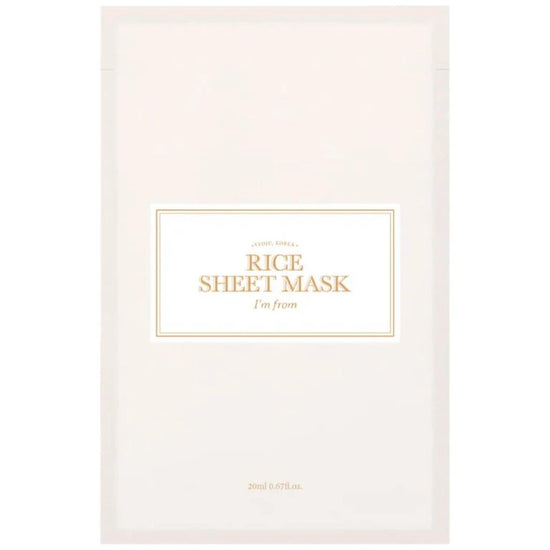 I’M FROM – Rice Sheet Mask 20 ml – Hydratační a zklidňující plátýnková maska s rýží