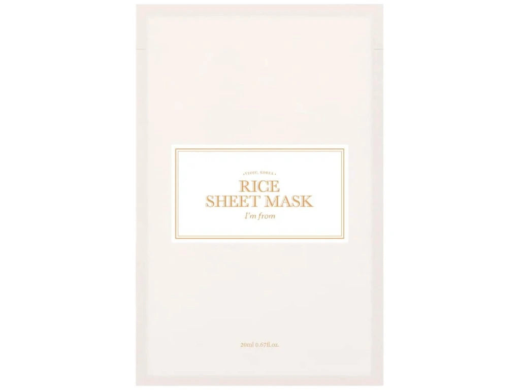 I’M FROM – Rice Sheet Mask 20 ml – Hydratační a zklidňující plátýnková maska s rýží