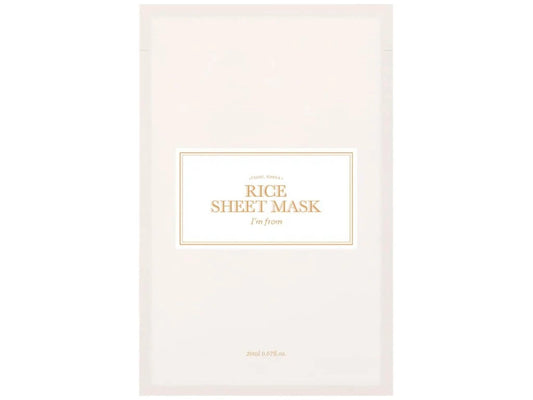 I’M FROM – Rice Sheet Mask 20 ml – Hydratační a zklidňující plátýnková maska s rýží