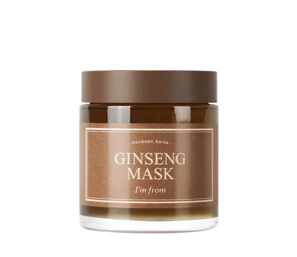 I’M FROM – Ginseng Mask 120 g – Výživná  a hydratační, smývatelná pleťová maska s ženšenem