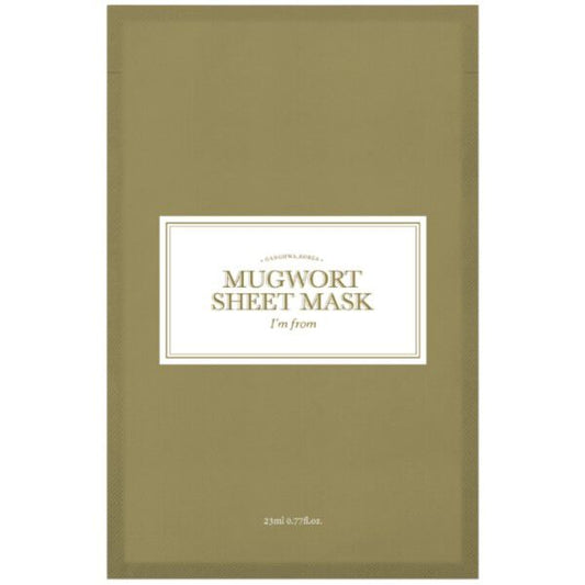 I’M FROM – Mugwort Sheet Mask 23 ml – Zklidňující plátýnková maska s pelyňkem