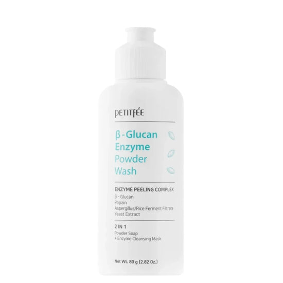 PETITFEE – Beta Glucan Enzyme Powder Wash 80 g – Enzymatický pudrový cleanser pro jemné čištění
