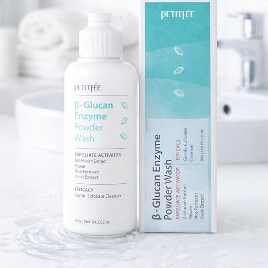 PETITFEE – Beta Glucan Enzyme Powder Wash 80 g – Enzymový pudrový cleanser pro jemné čištění