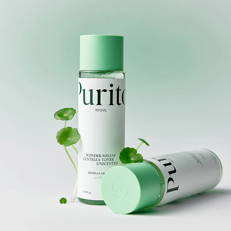 PURITO - Wonder Releaf Centella Toner Unscented 200 ml – Zklidňující tonikum s centellou pro citlivou pleť