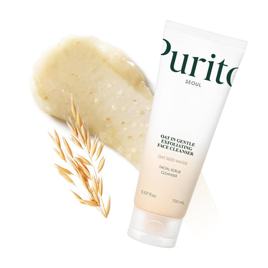 PURITO - Oat-in Gentle Exfoliating Cleanser 150 ml – Jemný čisticí gel/peeling s ovesným extraktem pro hebkou a zklidněnou pleť
