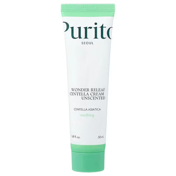 PURITO - Wonder Releaf Centella Cream Unscented 50 ml – Zklidňující krém s centellou pro citlivou pleť bez parfemace