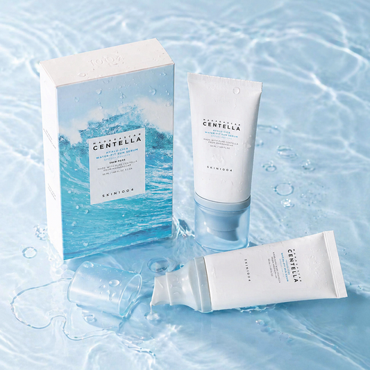 SKIN1004 – Madagascar Centella Hyalu-Cica Water-Fit Sun Serum Twin Pack (2×50 ml) – Lehké SPF50+ PA++++ sérum/krém pro vysokou ochranu
