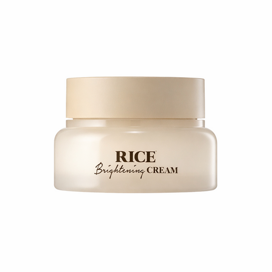 SKINFOOD – Rice Brightening Cream 60 ml – Rozjasňující a hydratační krém s extrakty z rýže pro sjednocený a svěží vzhled pleti