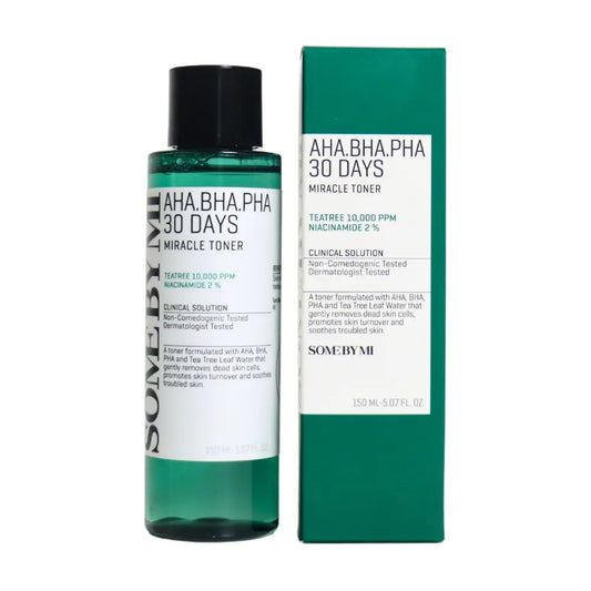 SOME BY MI - AHA, BHA, PHA 30 Days Miracle Toner 150 ml – Exfoliační toner s AHA, BHA a PHA kyselinami