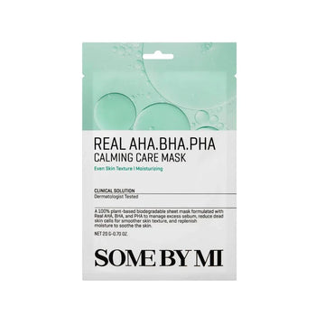 SOME BY MI - Real AHA BHA PHA Calming Care Mask 20 g – Exfoliační + zklidňující plátýnková maska