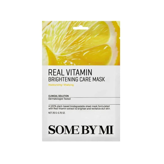 SOME BY MI - Real Vitamin Brightening Care Mask 20 g – Rozjasňující plátýnková maska s vitamínem C