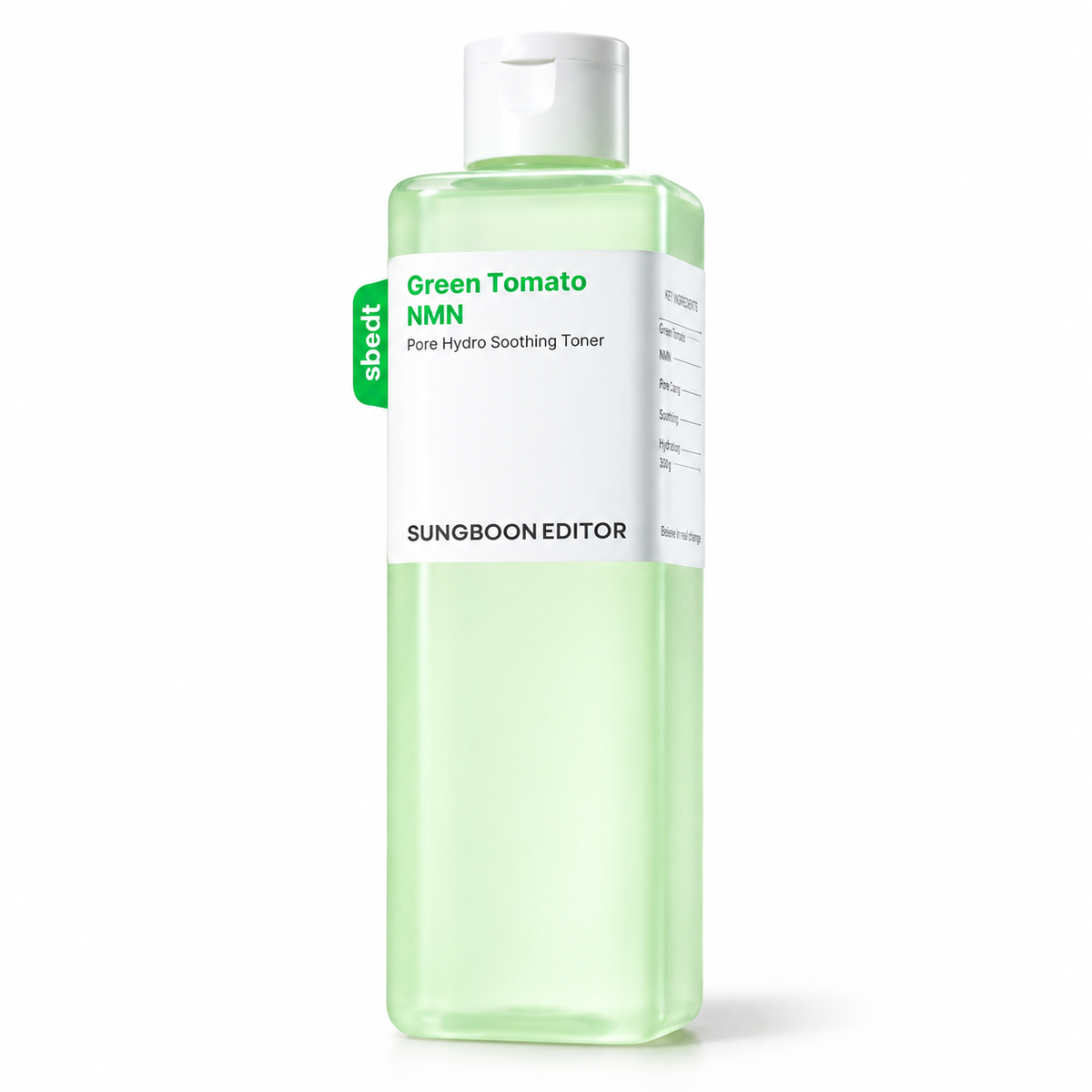 SUNGBOON EDITOR – Green Tomato NMN Pore Hydro Soothing Toner 350 g – Hydratační toner se zeleným rajčetem a niacinamidem