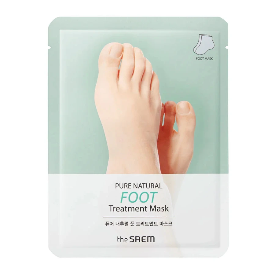 THE SAEM – Pure Natural Foot Treatment Mask 8 g × 2 – Vyživující maska na nohy