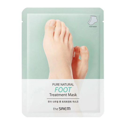 THE SAEM – Pure Natural Foot Treatment Mask 8 g × 2 – Vyživující maska na nohy