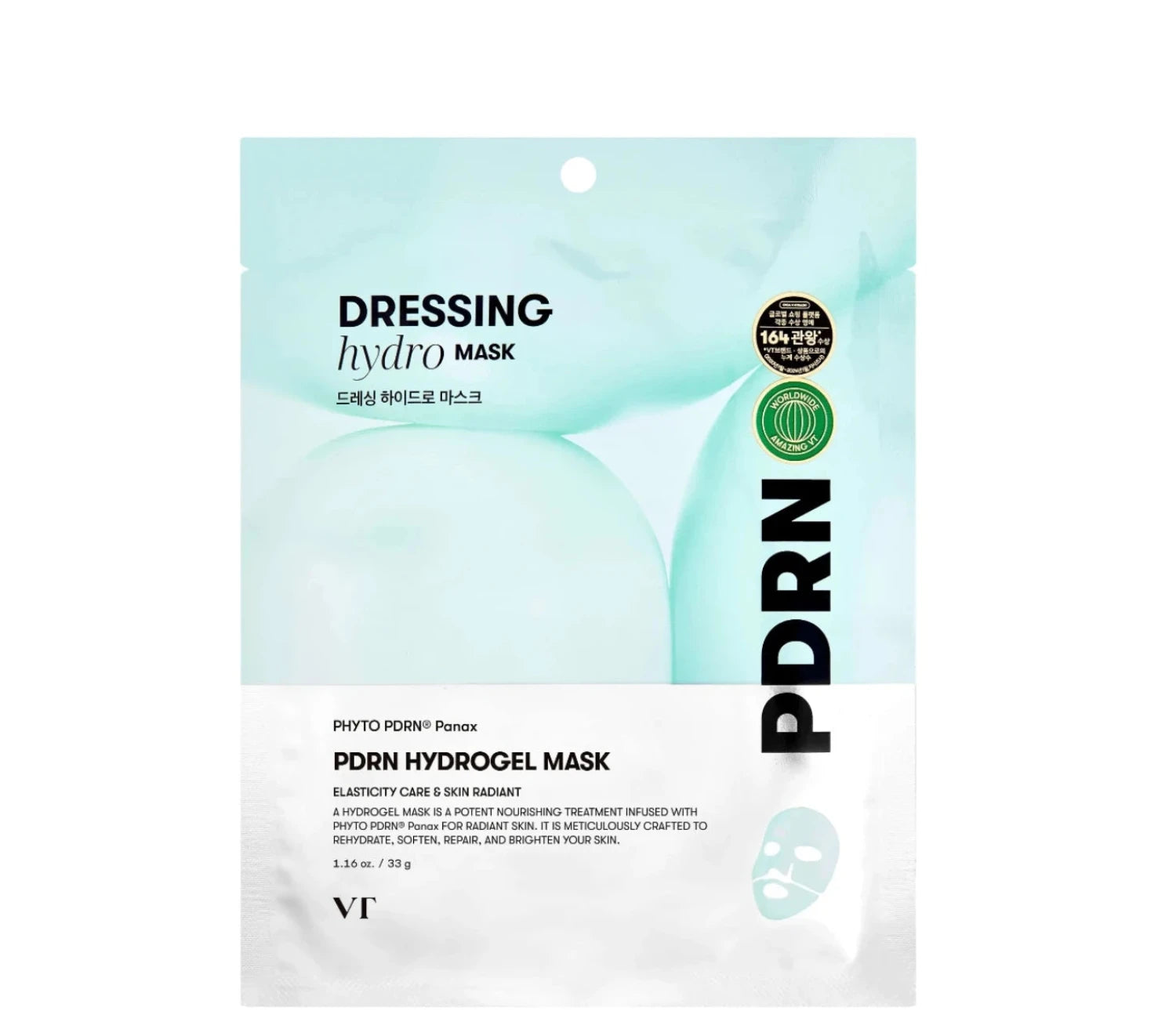 VT – PDRN Hydrogel Mask 33 g x 1 sheet – Hydrogelová maska s PDRN pro regeneraci a hydrataci