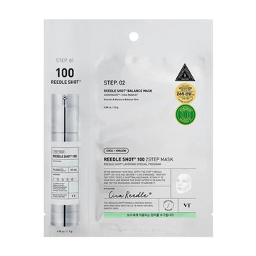 VT – Reedle Shot 100 2 Step Mask 1,5 g + 25 g – Dvoukroková jemná plátýnková maska s mikrojehličkami